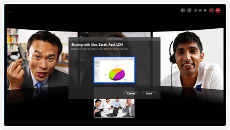 skype for business mac share window